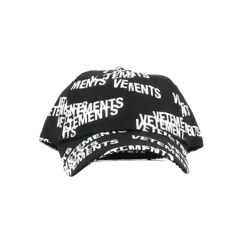 Vetements Baseball Caps Unisex Black/White