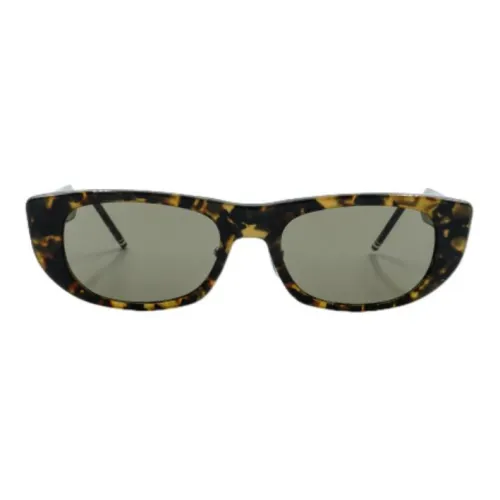 THOM BROWNE· Acetate Irregular Shape Sunglasses Men's Tortoiseshell
