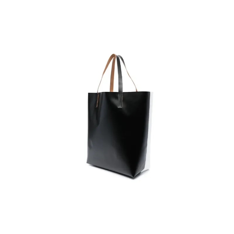 MARNI Calfskin With Canvas One Shoulder Handbags Regular Men's White/Multicolor-1