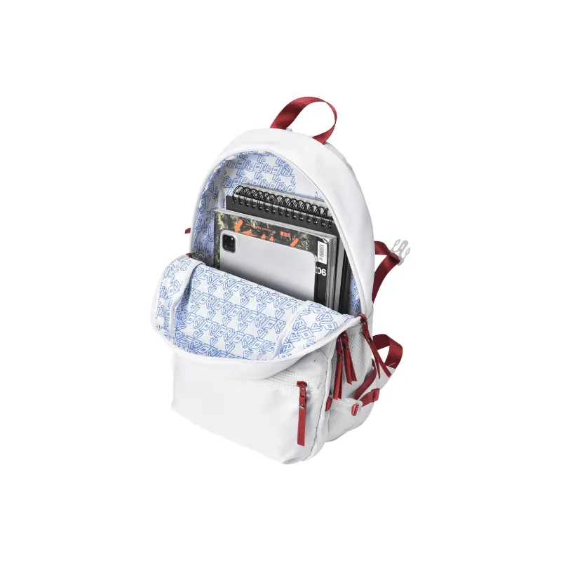 DRACONITE Polyester Student Backpack Regular Unisex White-3