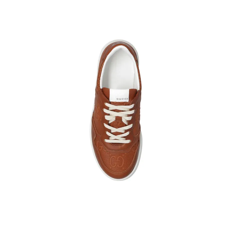 GUCCI Chunky B Stylish Skateboarding Shoes Women's Brown-3