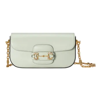 GUCCI Horsebit 1955 Leather Shoulder Bag, Baguette Bag, Crossbody Bag, Shoulder Bag Women's