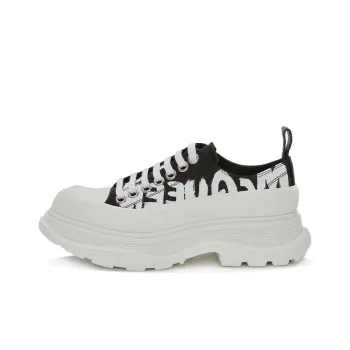 Alexander McQueen Tread Slick Low Top Casual Shoes Women's Black White