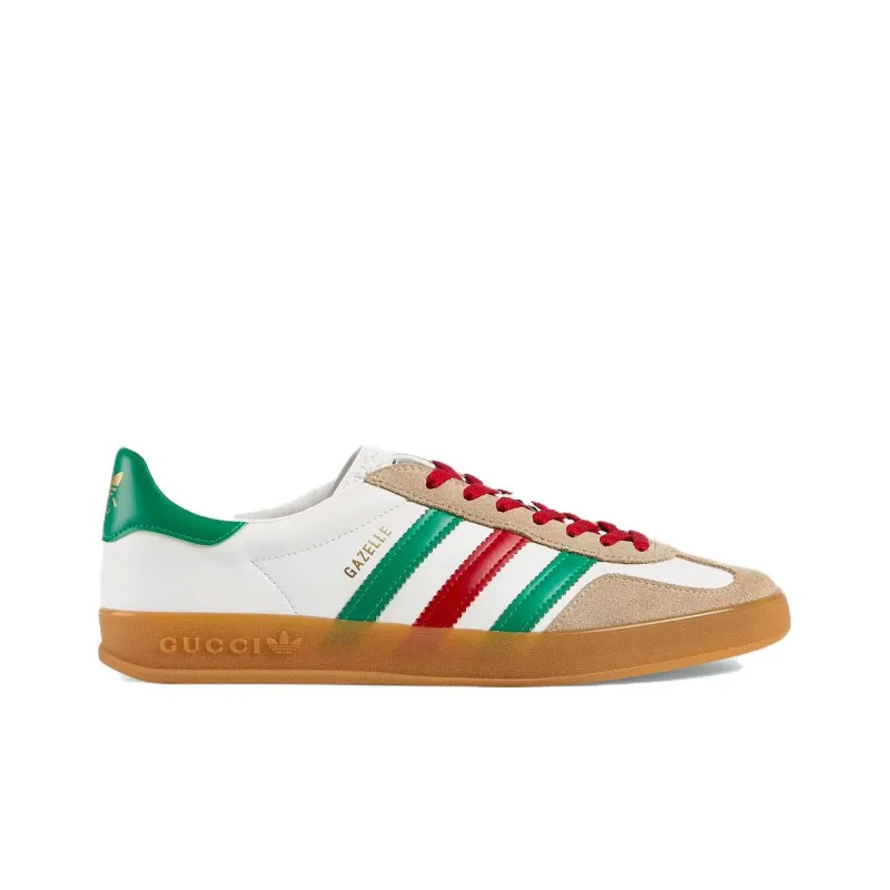 GUCCI Adidas X GUCCI Gazelle 'White Green Red'-2