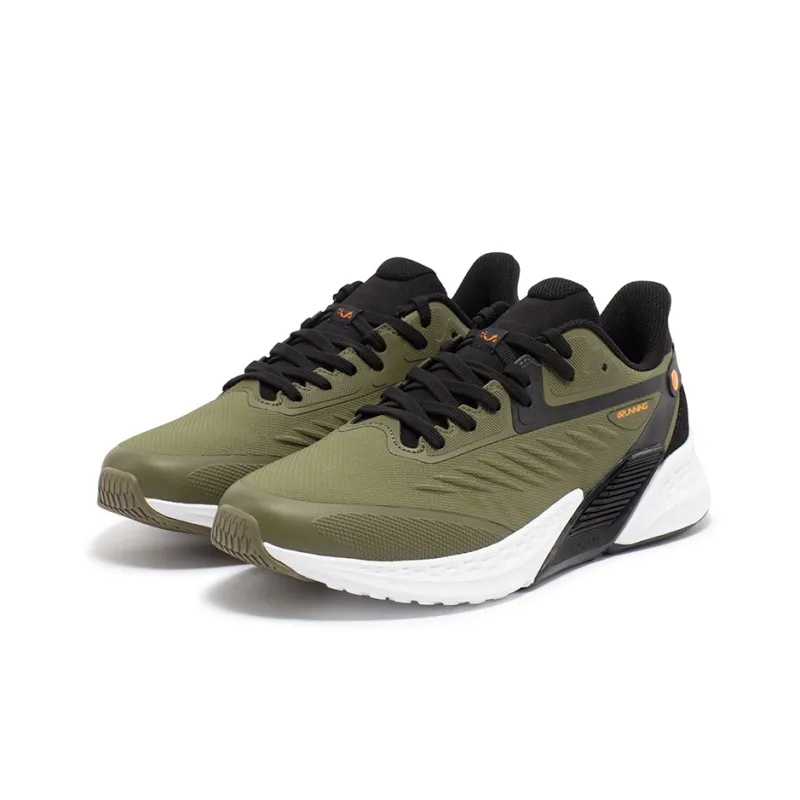 361° Volcano Rainproof Series Volcanic Rain Screen Slip Resistant Breathable Low Top Running Shoes Men's Green Black-2