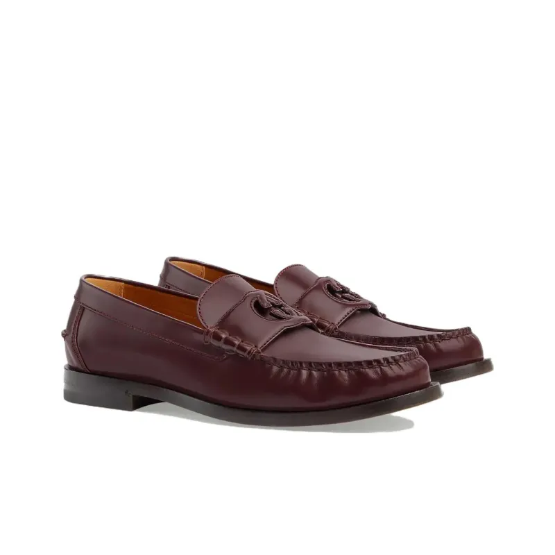 GUCCI Interlocking Men's Casual Shoes Men's Burgundy-1