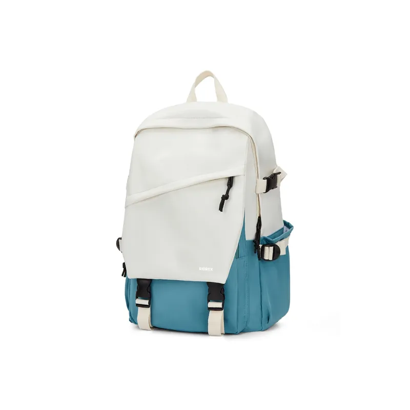 RIOREX Fabric Travel Bags Laptop Bags Backpack Large Size Unisex Blue White-1