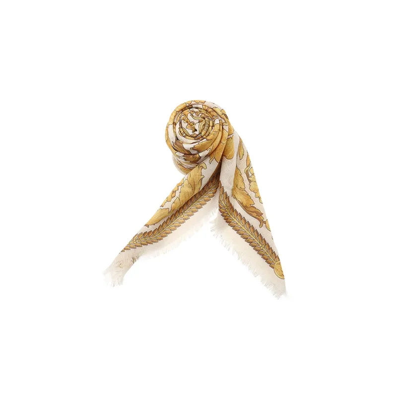 VERSACE Barocco Fringed Shawl-2