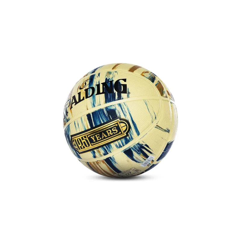 SPALDING Rubber Basketball Yellow Black Size 7 Ball Training-4