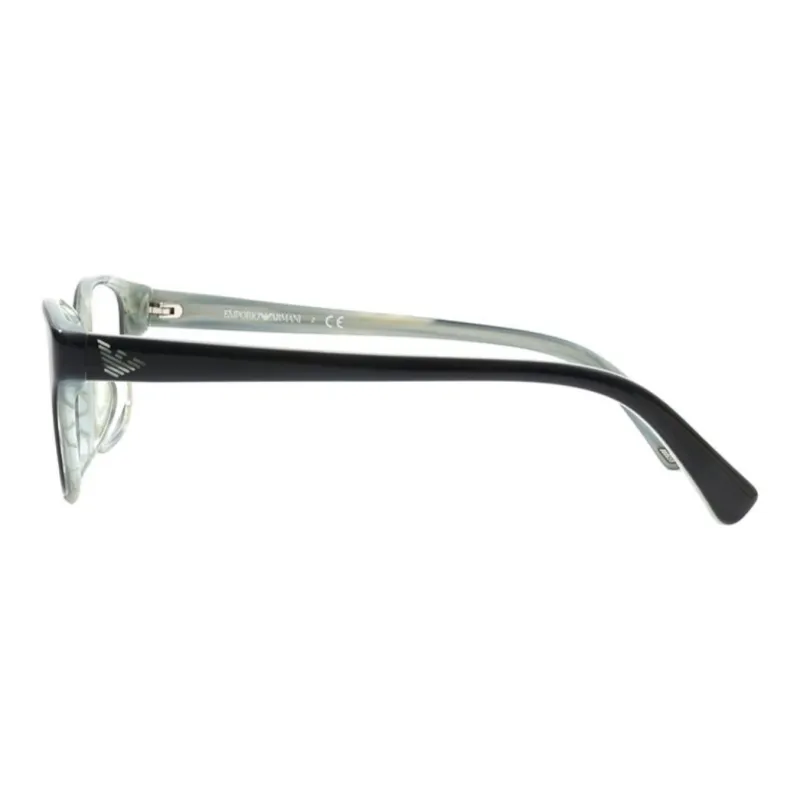 EMPORIO ARMANI Plate Frame Rectangular Eyeglass Frames Women's Black-2
