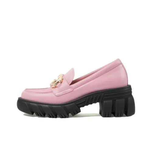 GUCCI Loafers Women's Low-Top Pink