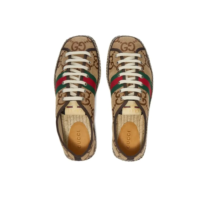 GUCCI Maxi Gg Espadrilles 'Camel Ebony'-2