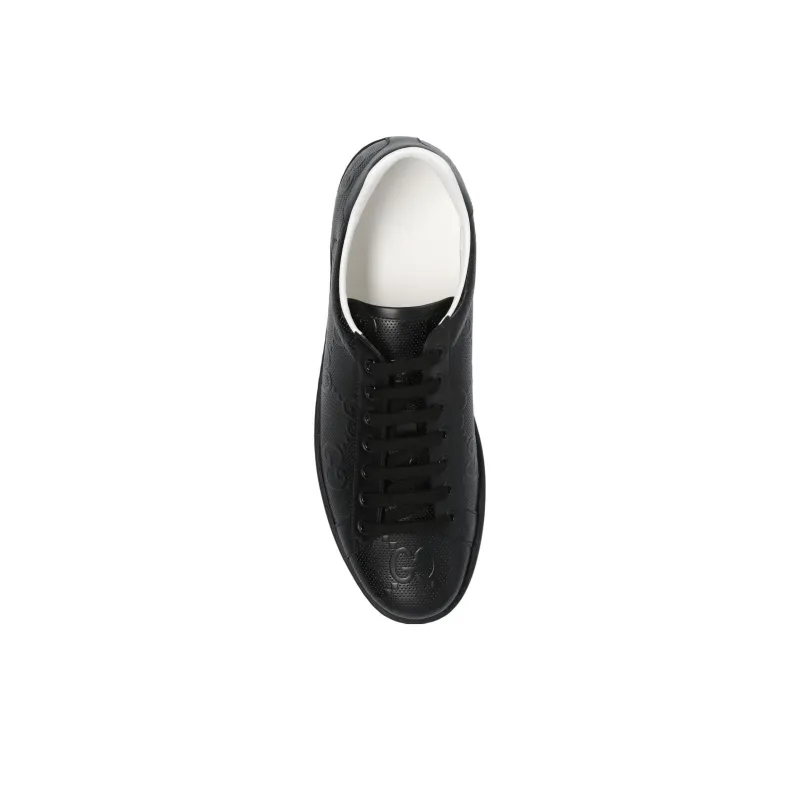 GUCCI Ace 'GG Embossed Black'-4
