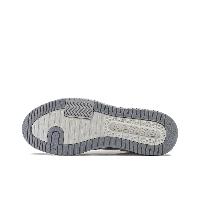 LiNing Yamahara 2.0 Anti Slip Wear Resistant High Top Skateboard Shoes Men's Gray White-6