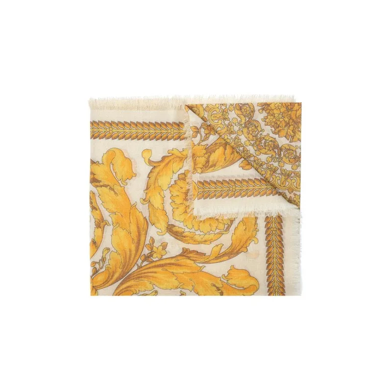 VERSACE Barocco Fringed Shawl-1