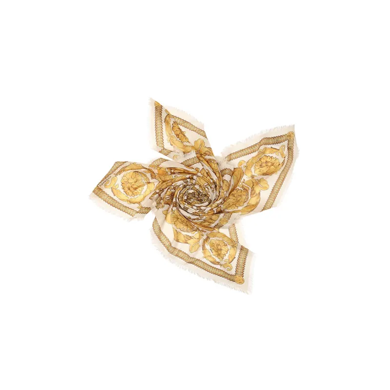 VERSACE Barocco Fringed Shawl-3