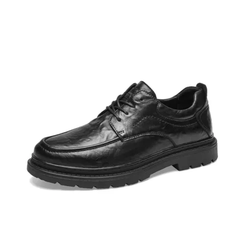 Cabbeen Casual Shoes Men Low-Top Black