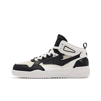 Erke Conquest 2.0 Anti Slip Wear Resistant Mid Top Skateboard Shoes Women's Black White