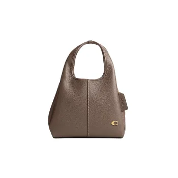 COACH Lana Leather Handbag, Shoulder Bag Women's Taupe