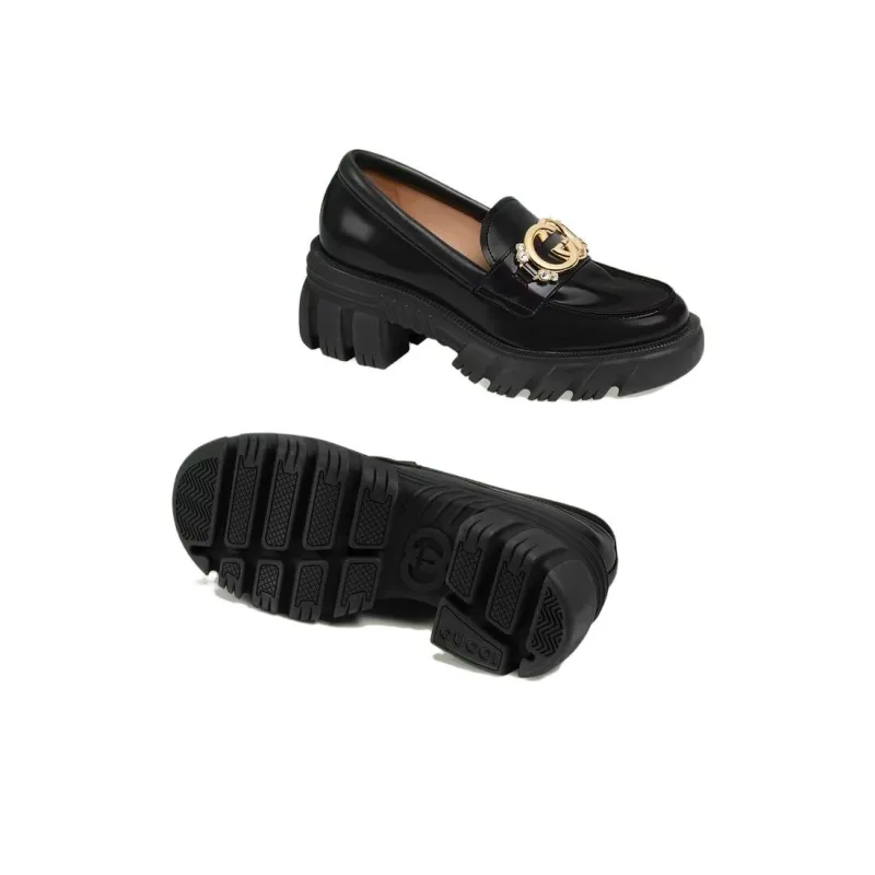 GUCCI Interlocking G Loafers-2