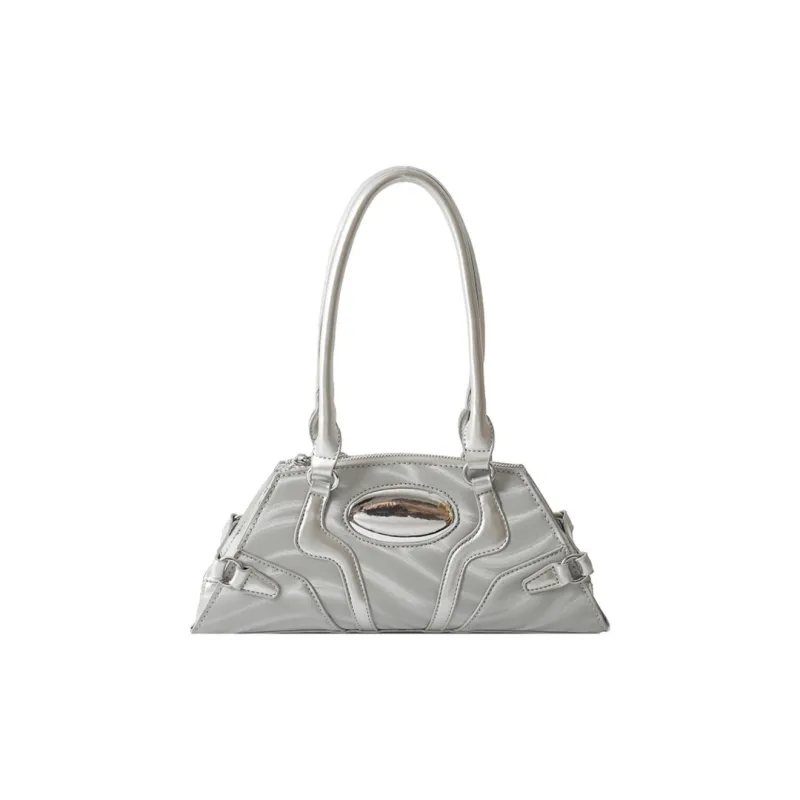 NOMK PU Cortex Small Square Bag, One Shoulder Handbag Regular Women's Multicolor-0