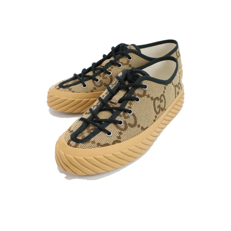 GUCCI Maxi GG Canvas Sneakers Camel-1