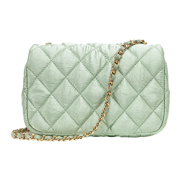 VANESSA HOGAN Vh Classic Series Fabric Shoulder Bag Women's Pea Green-2