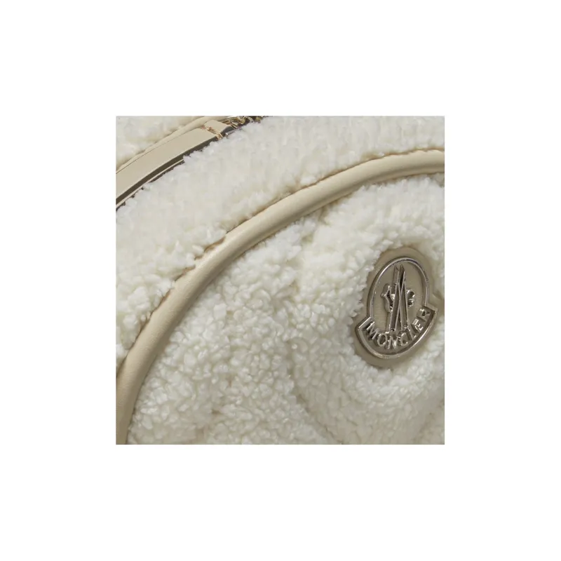Moncler Fabric Shoulder Bag, Crossbody Bag Women's White-4