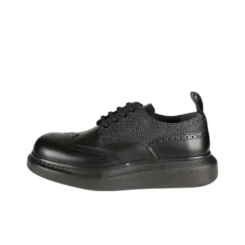 Alexander McQueen Brogue Detailed Lace Up Derby Shoes