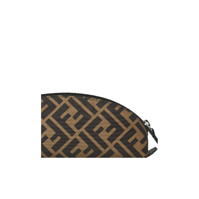 FENDI Cow Leather Pen Holder Pen Pouch Clutch Kids' Beige/Brown-3