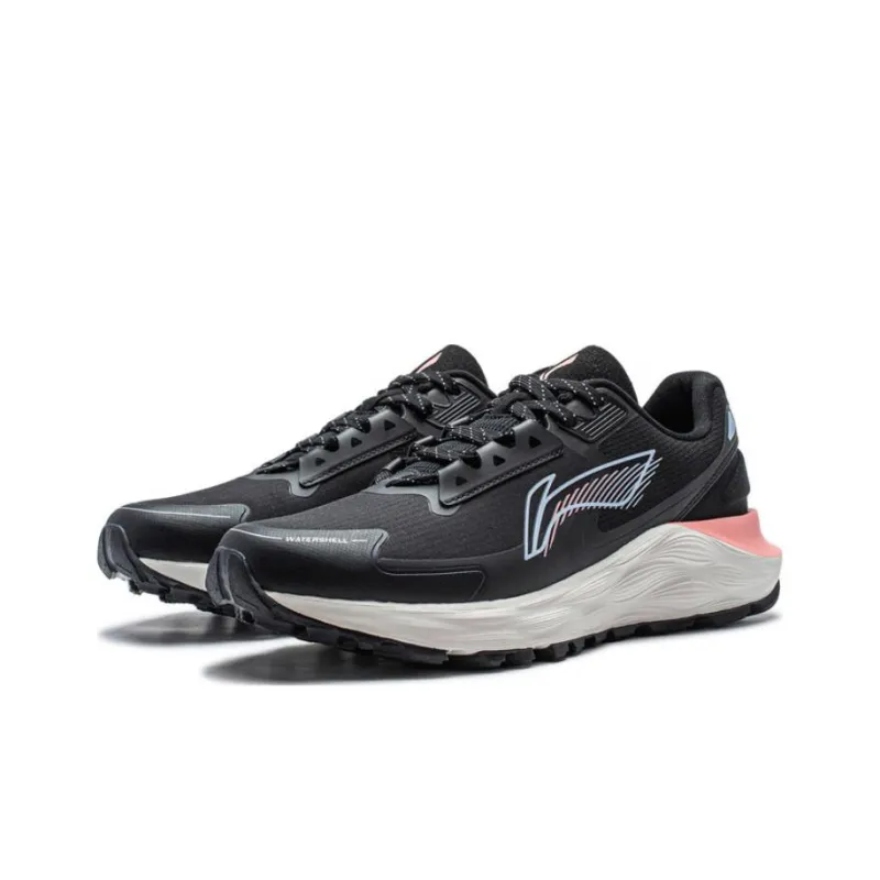 LiNing Yufeng Cushioning Wear Resistant Low Top Running Shoes Women's Black-2