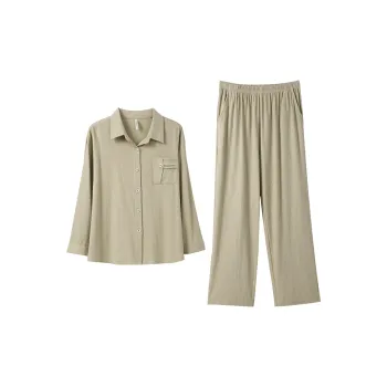 Aannsfam Pajama Set Women's Sea Foam Green