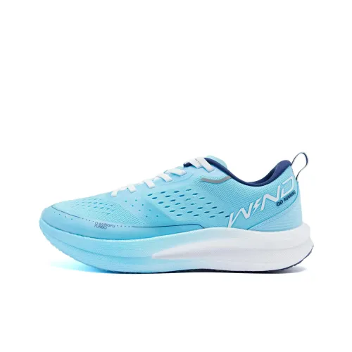 QIAODAN Strong Wind SE - Strong Wind Blowing Running Shoes Men Low-Top Blue