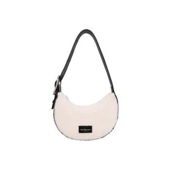 CALVIN KLEIN Fabric Shoulder Bag Women's Beige