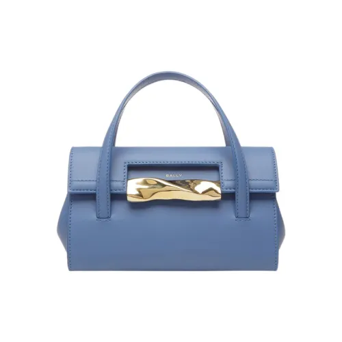 BALLY Cow Leather One Shoulder Handbags Mini Women's Blue