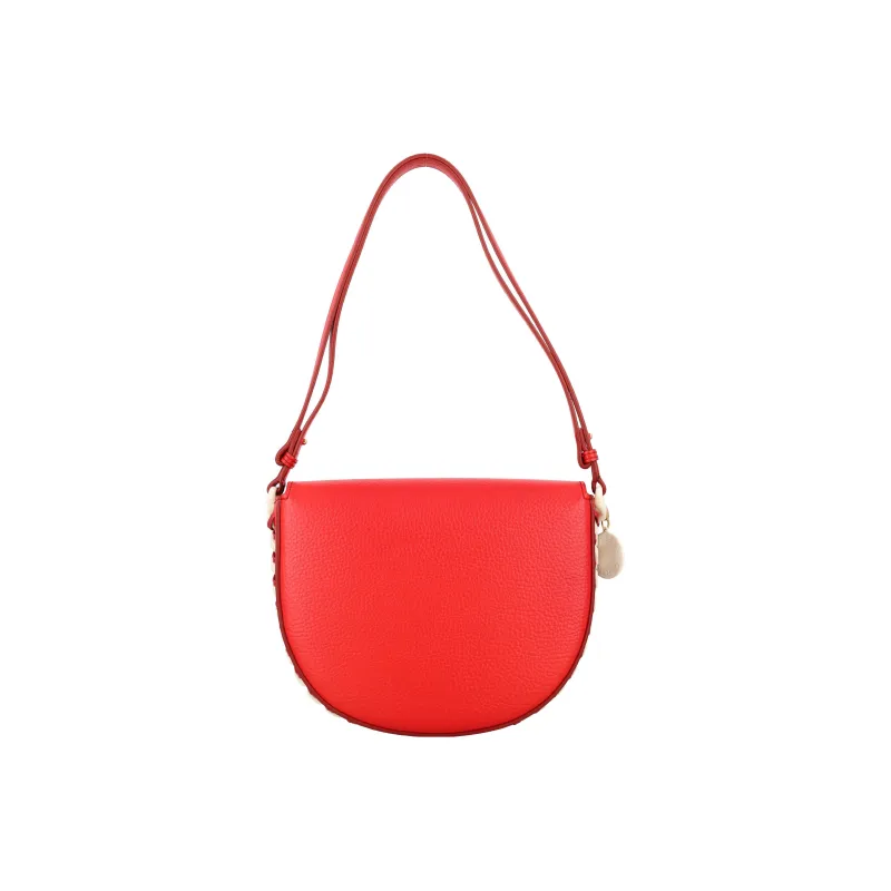 Stella McCartney Frayme Polyurethane Handbag Shoulder Bag Women's Red-3