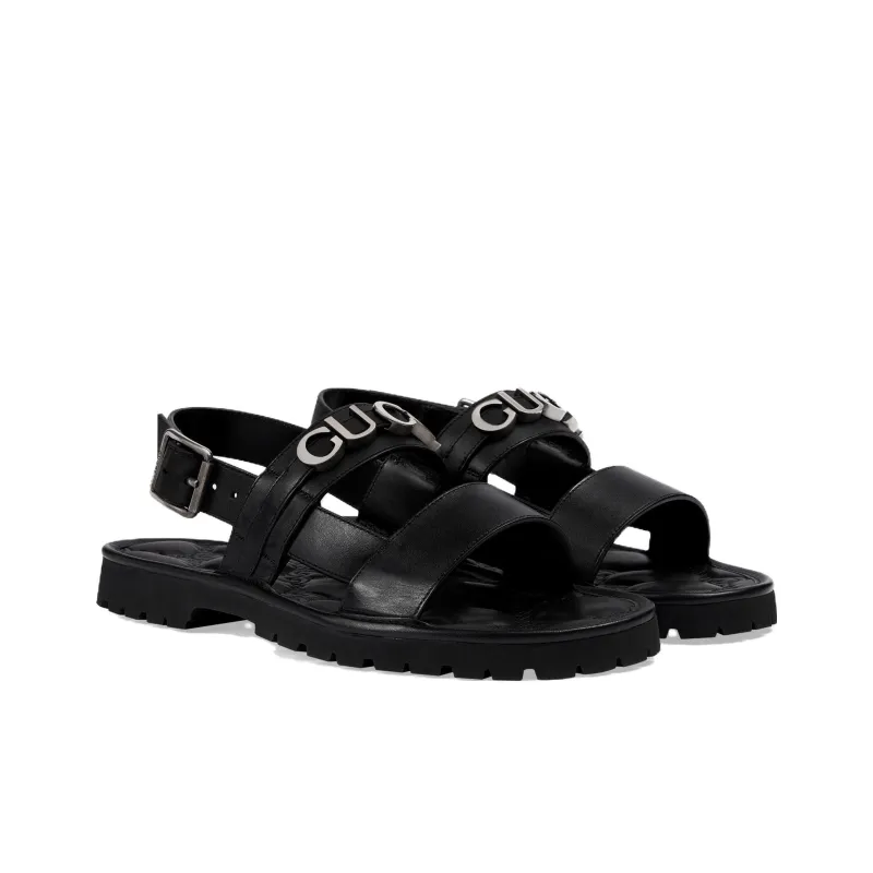 GUCCI One Strap Sandals Men's Black-2