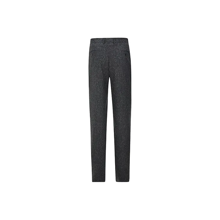 RARE Suit Trousers Men Dark Gray-1