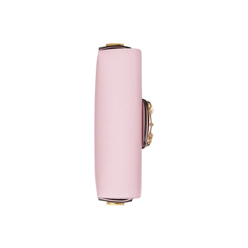 GUCCI Horsebit 1955 Leather Shoulder Bag Baguette Bag Crossbody Bag Shoulder Bag Women's Pink-4