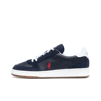 Polo Ralph Lauren Logo Embroidered Lace Up Sneakers
