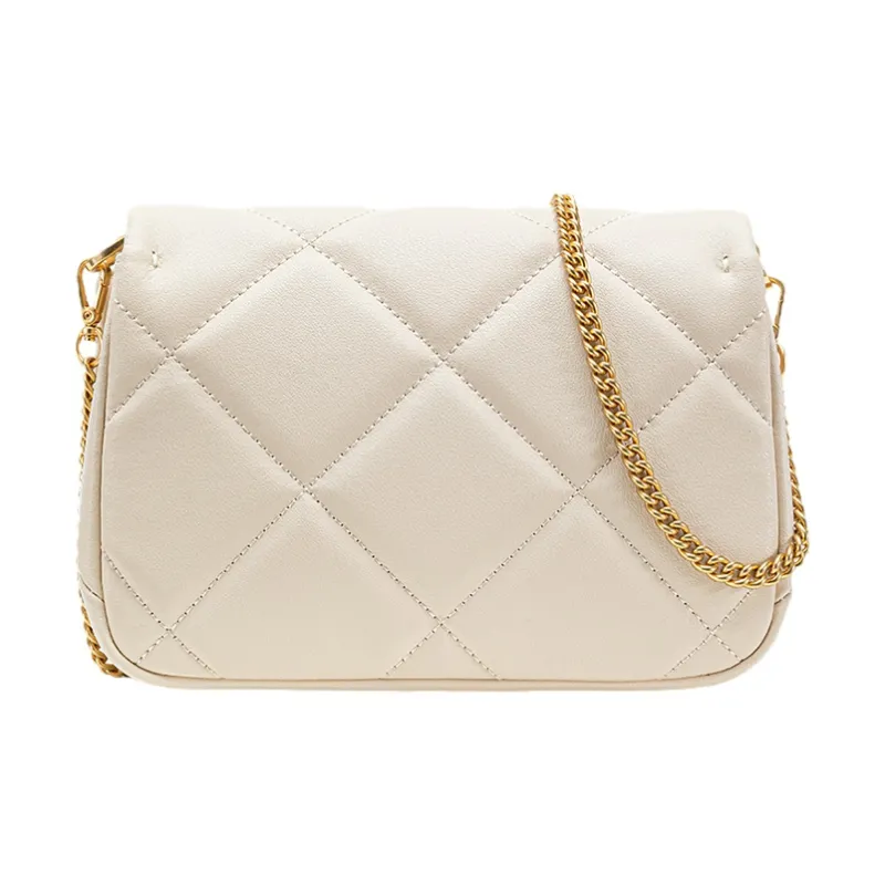 VANESSA HOGAN Leather Shoulder Bag Crossbody Bag Small Size Women's Ecru-2
