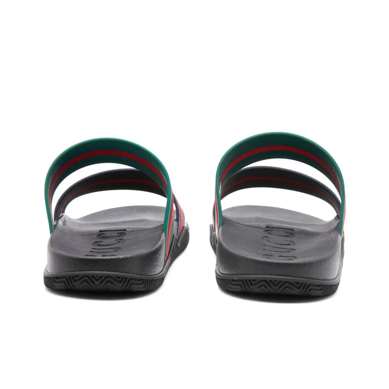 GUCCI Agrado Grg Rubber Slide 'Black'-4