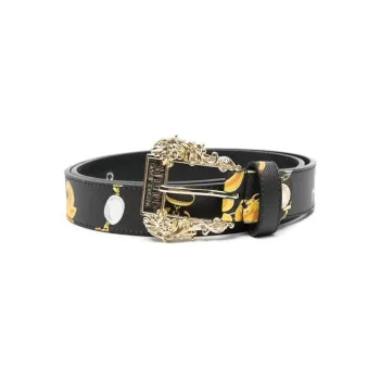 VERSACE JEANS COUTURE Baroque Pattern Printed Buckle Belt