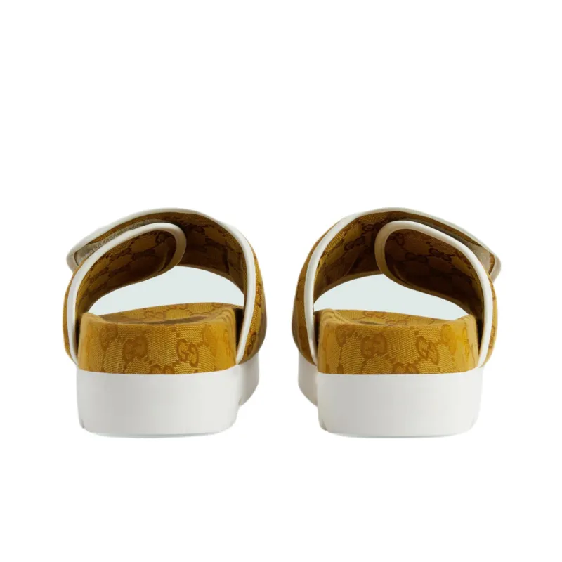 GUCCI Adidas X GUCCI Slide Sandal 'Mesa Gg Monogram'-3