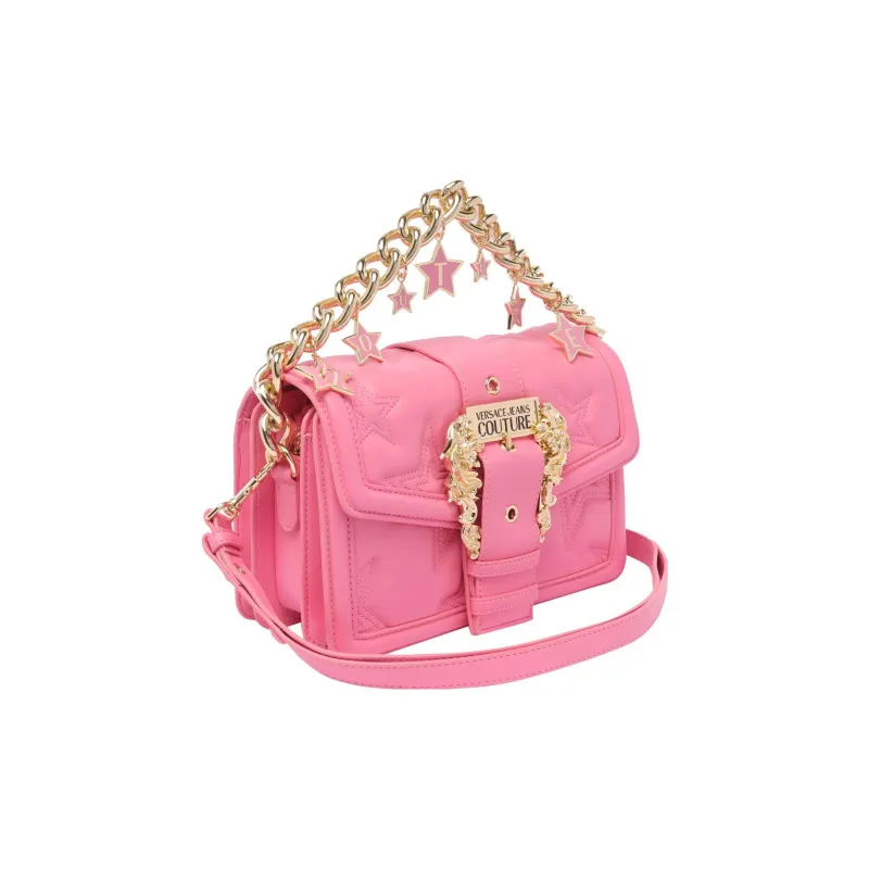 VERSACE JEANS COUTURE Polyester Shoulder Bag, Crossbody Bag Women's Pink-1