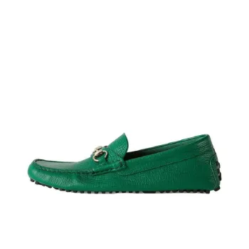 GUCCI Horsebit Casual Shoes Men's Green