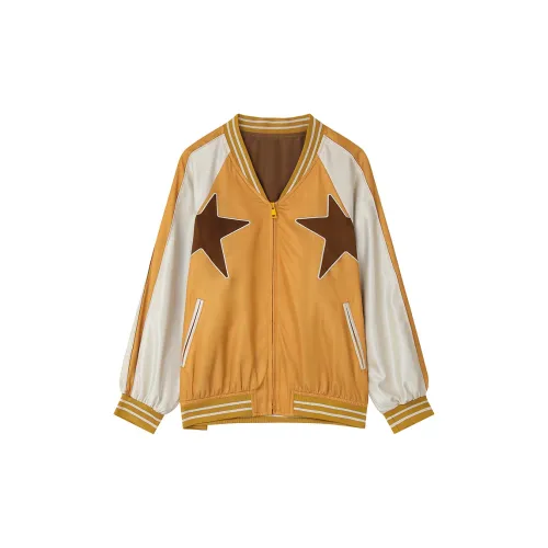 ELF SACK Baseball Jerseys Women's Vintage Ginger Yellow