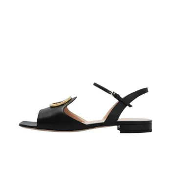 GUCCI Interlocking G-logo Leather Sandals