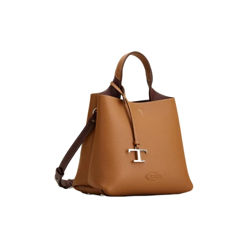 TOD'S T Logo Plaque Tote Bag-1