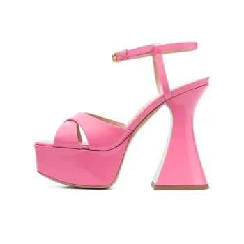 MOSCHINO Crossover Strapped Platform Sandals Women's